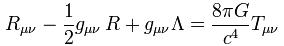 La ecuación de campo de Einstein